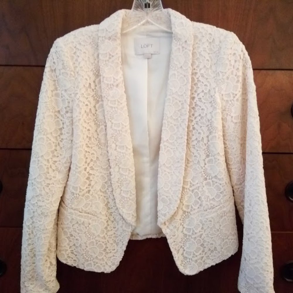 Cream LOFT Blazer